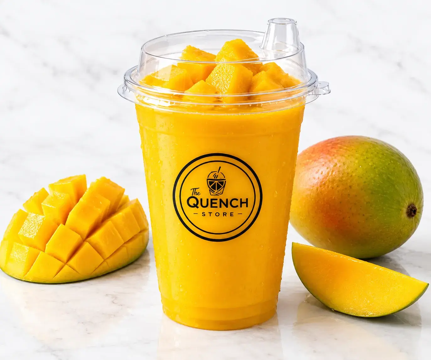 Mango shake with fresh mango